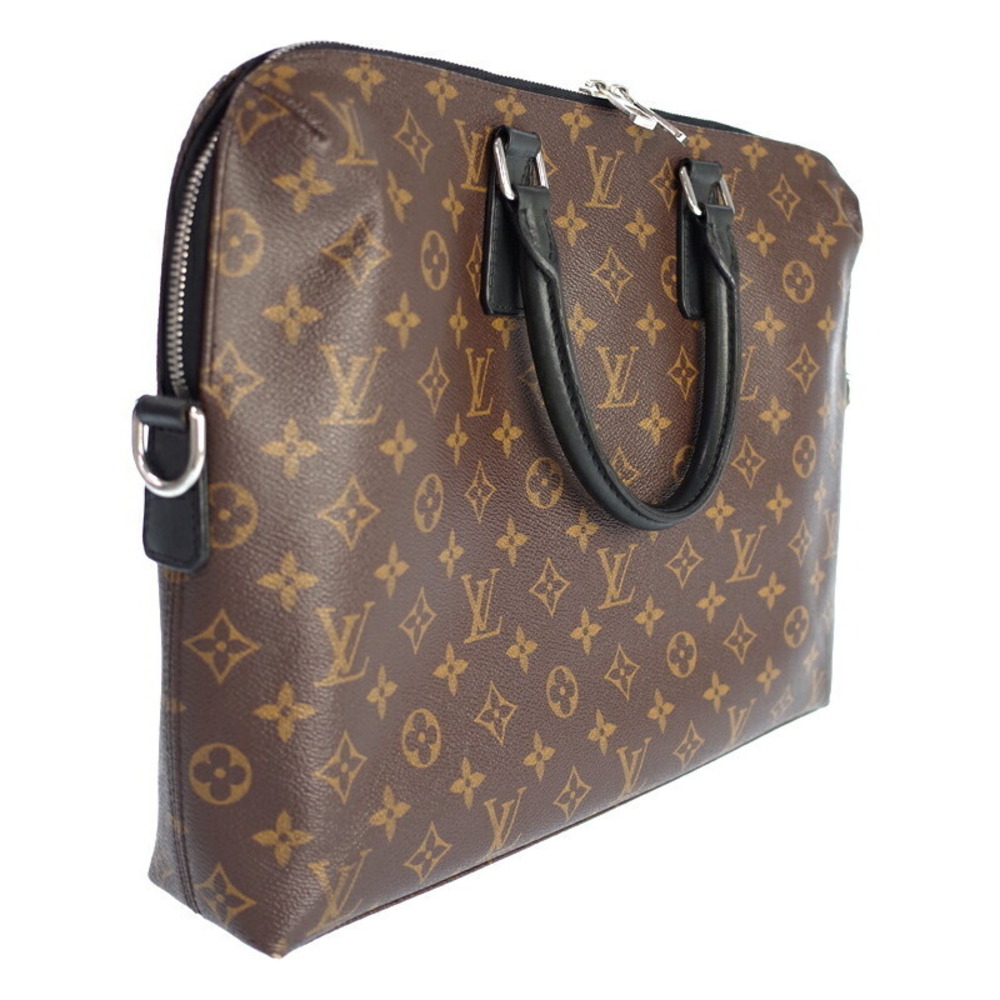 Louis Vuitton Document Journey Porte Bag Business PDJ Macassar Monogram